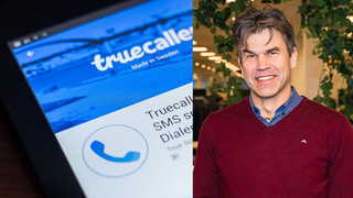 Odd Bolin, ny CFO på Truecaller. Foto (montage): Truecaller