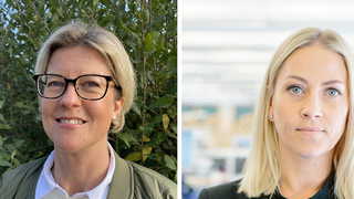 Susanna Svartz, chef företagsmarknad Sverige och Charlotte Wilson, Head of Debt Capital Markets Loan Origination.