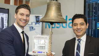 Erik Gatenholm och Hector Martinez, en gladare dag. Foto: Nasdaq