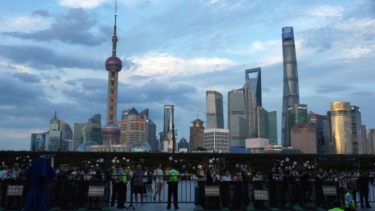 Börsen i Shanghai pekar nedåt. Arkivbild.